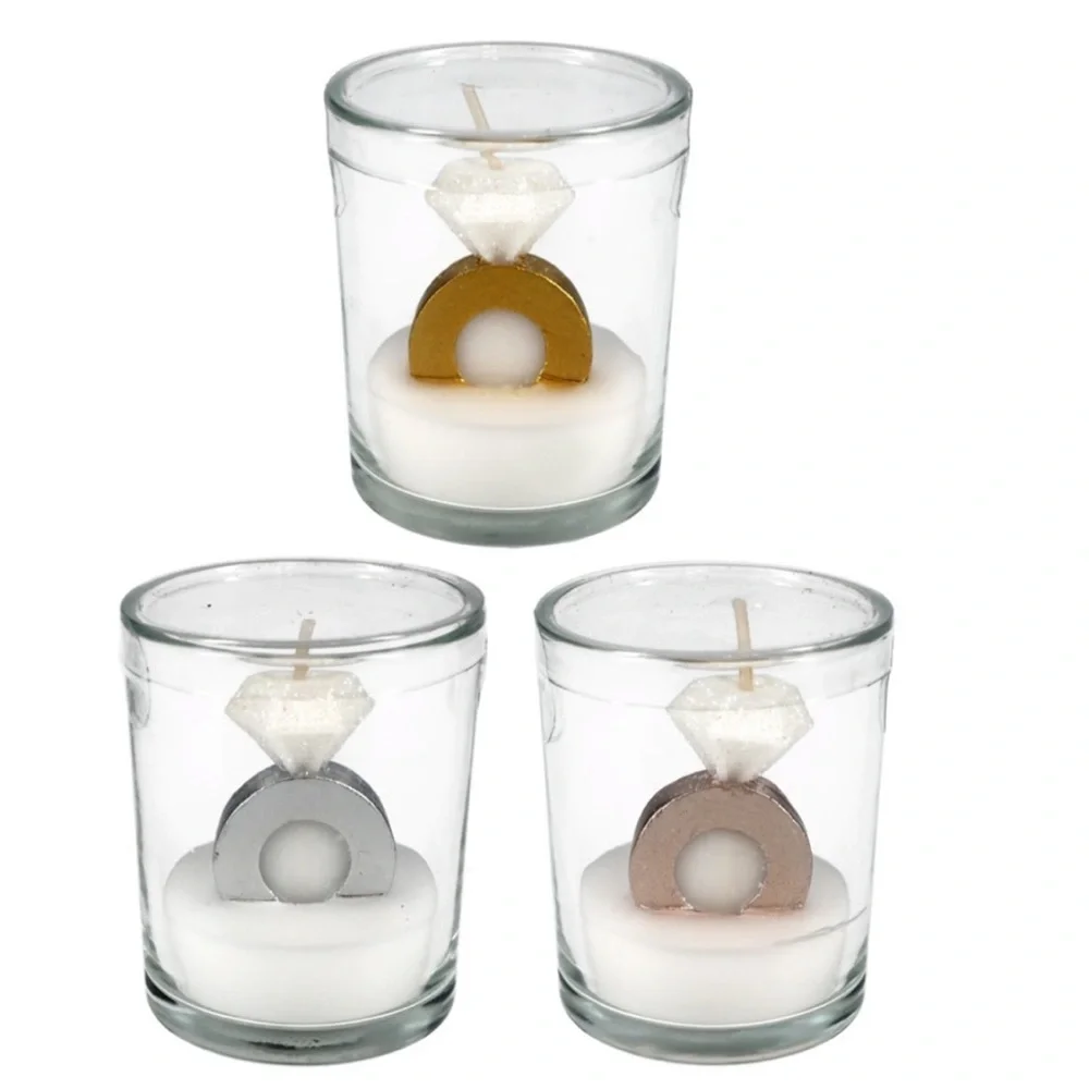 SET OF 3 MINI ENGAGEMENT RING CANDLES NEW 💍💍💍💍💍